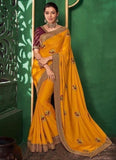 Authentic Embroidered Art Silk Sarees