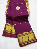 Elegant Solid Khadi Cotton Silk Saree