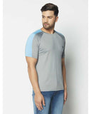 Striped Print Half Sleeves Round Neck T-shirts For Men's