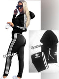 Women's Cotton Rib Printed Winter Tracksuit Copy Product